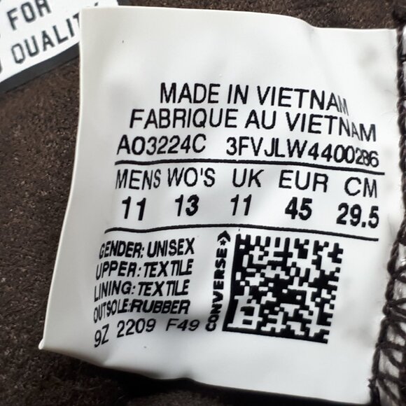 Converse Chuck Taylor All Star Pro Cordura Canvas Mid Top Mens 11 Shoe Sneaker - Picture 9 of 9